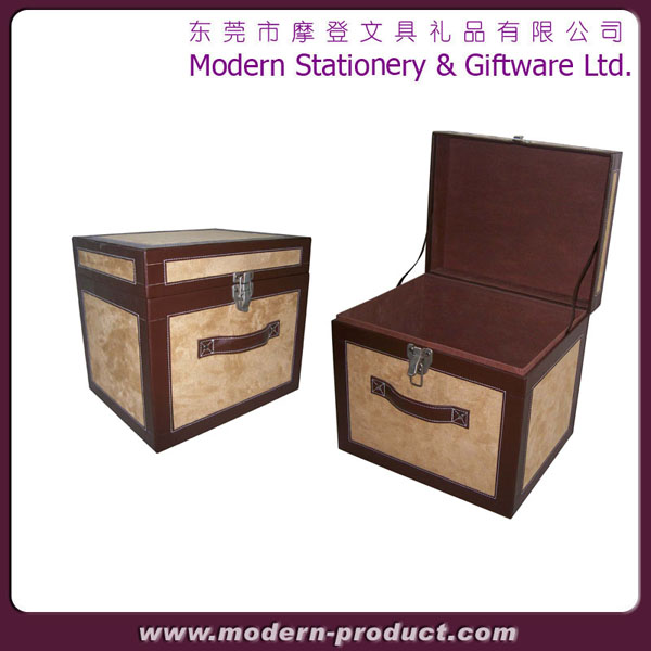 Solid MDF vintage storage boxes with lid
