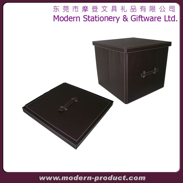 2013 High quality foldable PU leather box