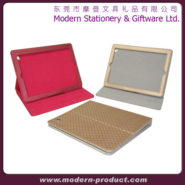 High quality diamond grain PU leather for ipad case
