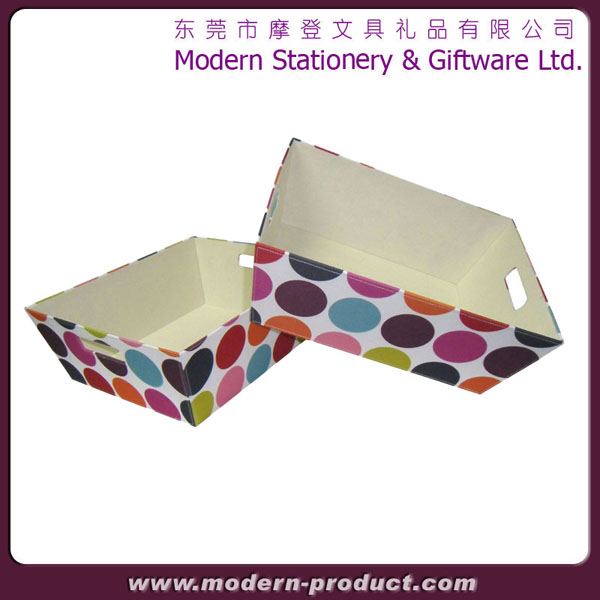 Colorful 600D fabric covered storage boxes