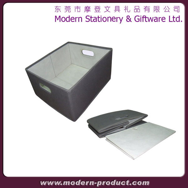 high quality leather folded paper storage box