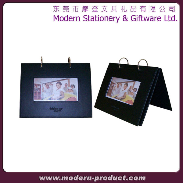 2013 new design novel table leather photo frame