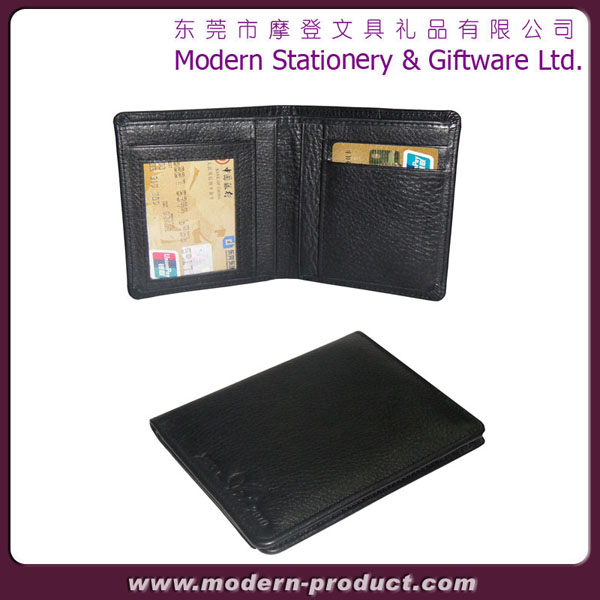 2012 fashion mens black PU leather wallet