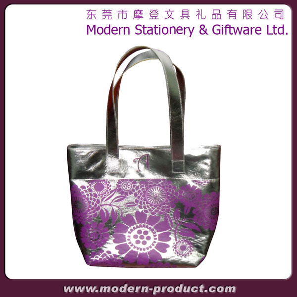 2012 Fashion printing lady s leather tote bag