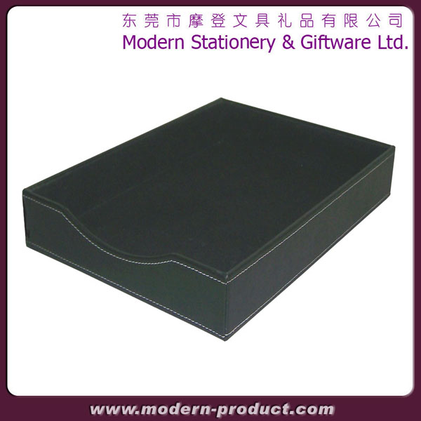 High quality classical table leather paper tray